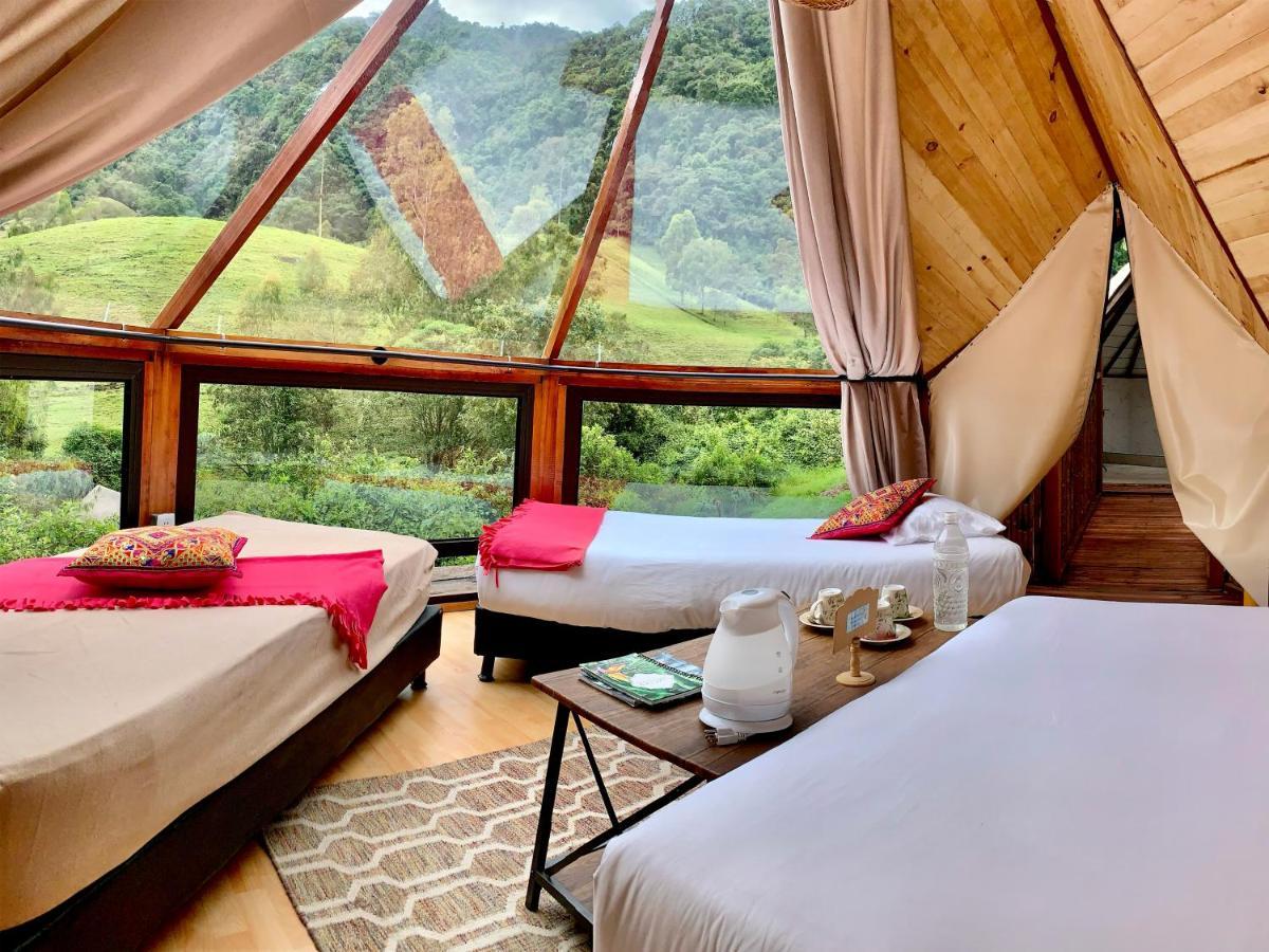 살렌토 Glamping Lumbre 빌라 외부 사진
