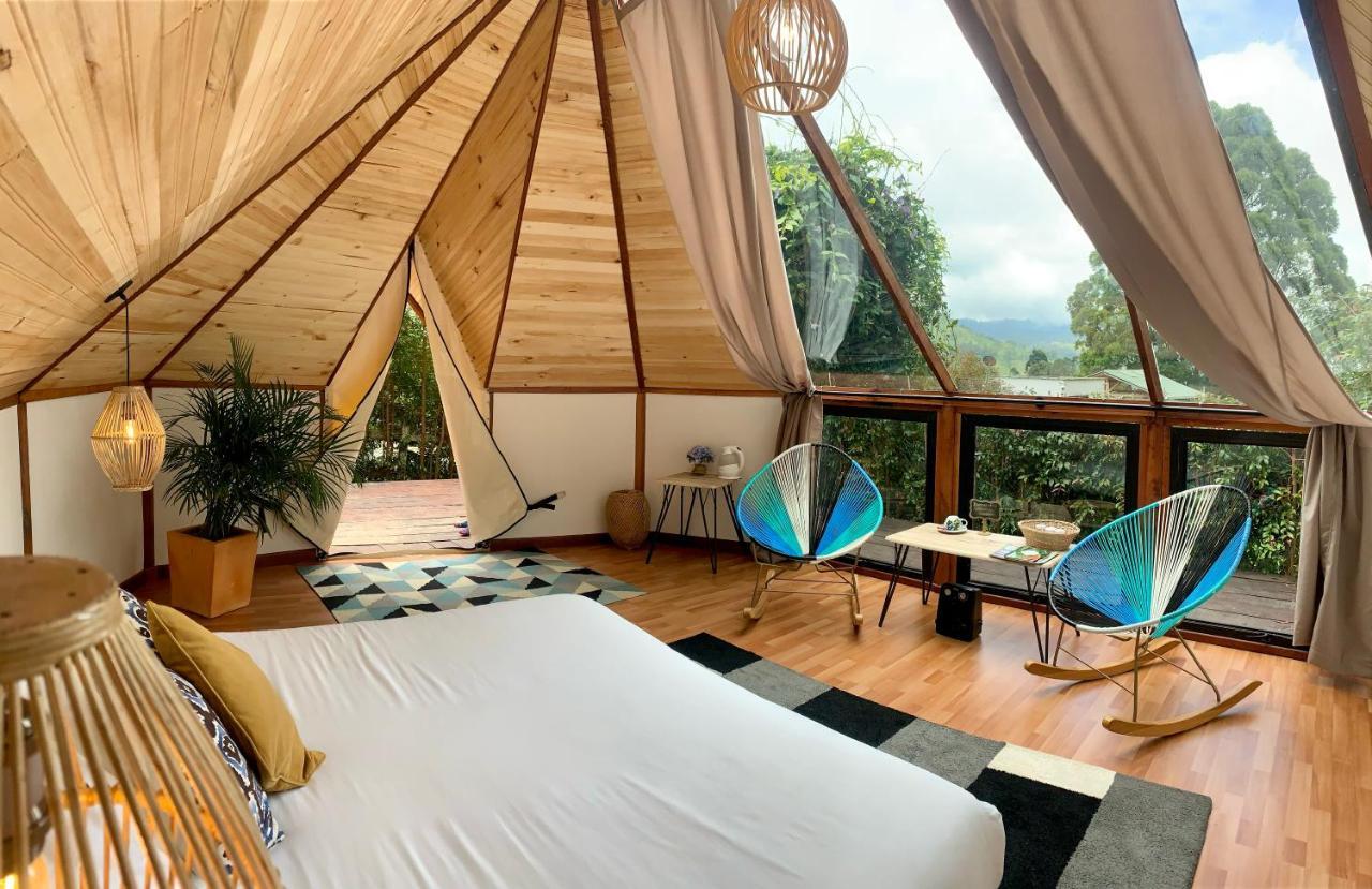 살렌토 Glamping Lumbre 빌라 외부 사진
