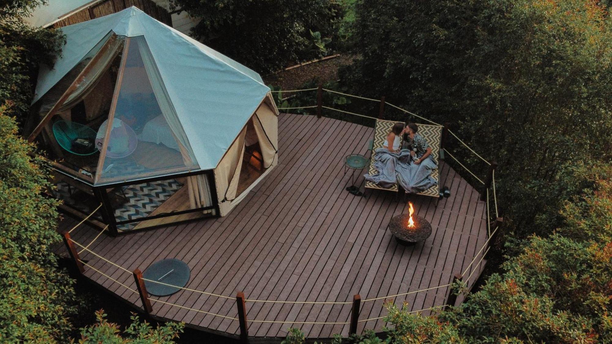 살렌토 Glamping Lumbre 빌라 외부 사진